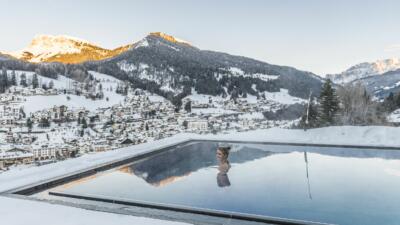 Alpenhotel Rainell Pool Winter