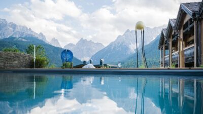 Swimming pond at the Berghotel Sexten©wisthaler.com