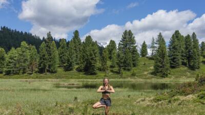 Hotel Drumlerhof WaldbadenItalien Suetirol Trentino Alto Adige Pustertal Ahrntal Sand in Taufers Campo Tures Wander- und Wellnesshotel Drumlerhof Speikboden ein Bad im Wald