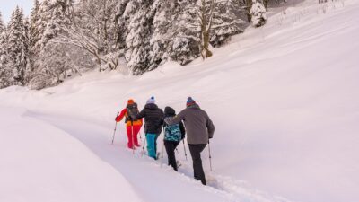 The Wanderhotel Tuxertal organises guided snowshoe hikes in the Tuxertal.© Moalach