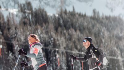 The hiking hotel Marica offers guided snowshoe hikes in Obereggen.© Gabriel Eisath