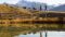 The golden autumn is probably the most beautiful time of year at the Hotel Traube Post on Lake Reschen in South Tyrol.© Federico Modica