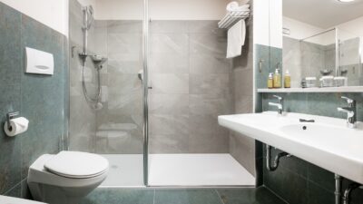 The bathrooms at the hiking hotel Active Hotel Diana are very modern.© Helmuth Rier