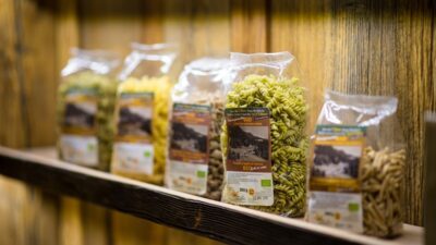 Homemade pasta in various flavours can be tasted in the restaurant in the Ultental Valley - the Unterpichl hiking hotel.© Natur pur Hotel Unterpichl