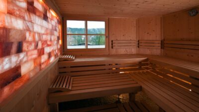 The sauna at the Biohotel Leutascherhof – your hiking and wellness hotel in Tirol.© Biohotel Leutascherhof
