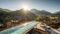 Piscina a sfioro in Excelsior Dolomites Life Resort ©Lorenz Masser
