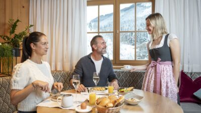 Volete fare una ricca colazione a Filzmoos? Allora siete nel posto giusto, all'Hotel Naturglück Alpenhof.© Lorenz Masser