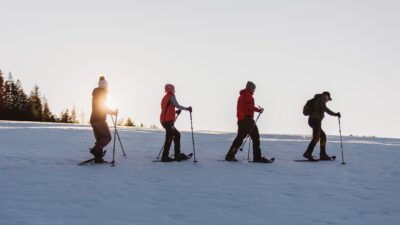 Ti piacerebbe una passeggiata con le racchette da neve guidata? Questa è la vacanza alpina perfetta all’Hotel Marica, hotel per escursionisti in Alto Adige.© Gabriel Eisath