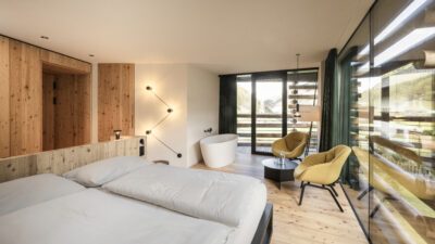 Le camere dell'hotel Jaufentalerhof in Alto Adige invitano a sognare.© Hannes Niederkofler