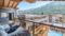Rilassarsi, prendere il sole, godersi la vista sulle montagne e la tranquillità: tutto questo è possibile sulla terrazza panoramica del Wöscherhof.© Rotwild