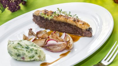 Hauptgang im Vitalhotel Taubers