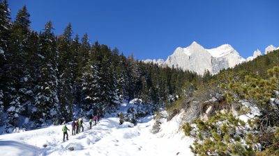 Schneeschuhwandern mit Roman Schneeschuhwandern mit Roman