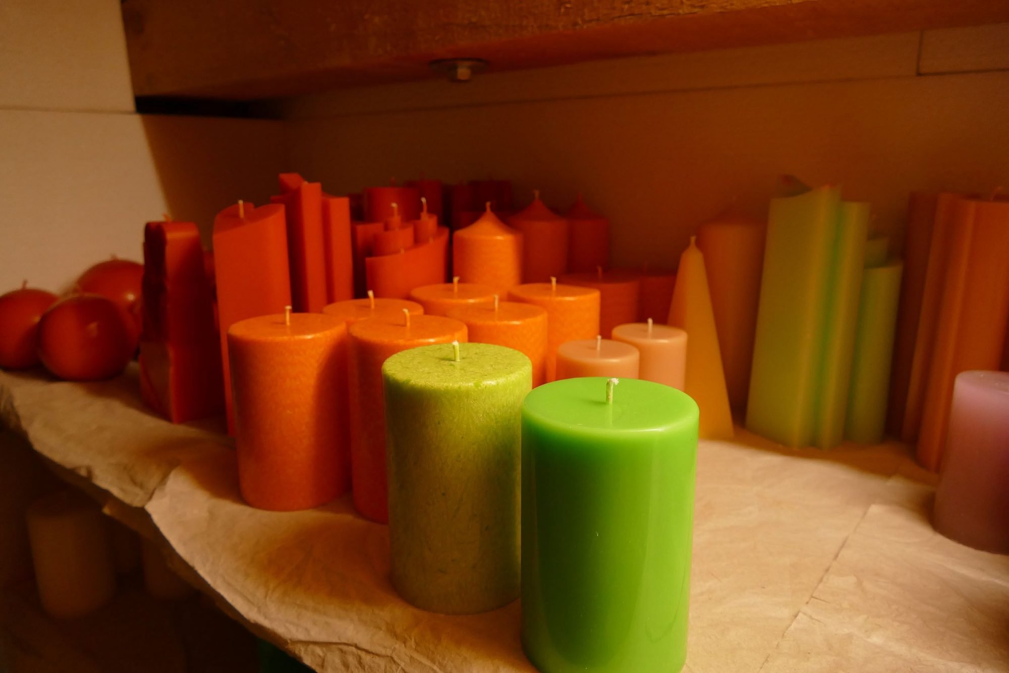 Kerzen aus eigener Herstellung