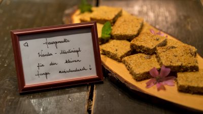 Selbstgebackene MüsliriegelWanderhotel Schafhuber in Maria Alm - Hinterthal, Österreich