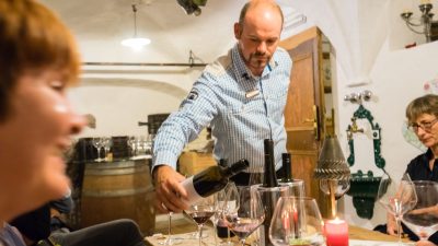 Weinprobe im Berghotel Sexten Weinprobe im Berghotel Sexten