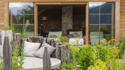 Wellnessbereich Lüsnerhof © Udo BernhartItalien Suetirol Trentino Alto Adige Eisaktal Luesen Wander- und Naturhotel Luesnerhof Garten Gemuesegarten