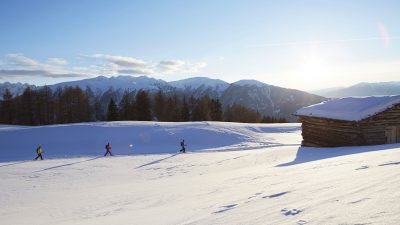 Lüsneralm © IDM Südtirol/Stefan SchützEntspannte Routen zum Schneeschuhwandern bieten die Almen im Eisacktal, etwa die Lüsner Alm. Lüsneralm © IDM Südtirol/Stefan SchützEntspannte Routen zum Schneeschuhwandern bieten die Almen im Eisacktal, etwa die Lüsner Alm.