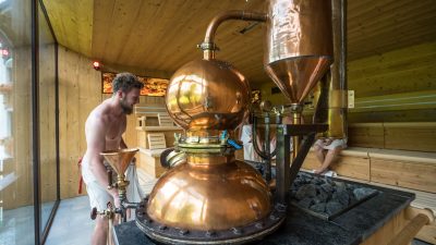 Die Schnapsbrennersauna im Hotel Gassenhof© Carolin Thiersch - Erlebnishotel Gassenhof