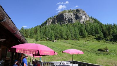 Blick von der SaukaralmHotel Alte Post: Wanderung zur Saukaralm Blick von der SaukaralmHotel Alte Post: Wanderung zur Saukaralm