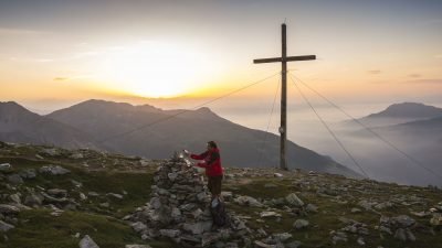 Italien Suedtirol Trentino Alto Adige Ulten Tal Ulten Val d'Ultimo St. Nikolaus Erlebnishotel Waltershof Sonnenaugang am Mutegg 2625 Meter Italien Suedtirol Trentino Alto Adige Ulten Tal Ulten Val d'Ultimo St. Nikolaus Erlebnishotel Waltershof Sonnenaugang am Mutegg 2625 Meter