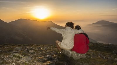 Italien Suedtirol Trentino Alto Adige Ulten Tal Ulten Val d'Ultimo St. Nikolaus Erlebnishotel Waltershof Sonnenaugang am Mutegg 2625 Meter Italien Suedtirol Trentino Alto Adige Ulten Tal Ulten Val d'Ultimo St. Nikolaus Erlebnishotel Waltershof Sonnenaugang am Mutegg 2625 Meter