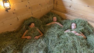 Italien Suedtirol Trentino Alto Adige Ulten Tal Ulten Val d'Ultimo St. Nikolaus Erlebnishotel Waltershof Wohlfuehlrituale Beauty-Zeremonien Heubad