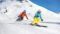 Zwei Skifahrer fahren die Piste hinunter©Gasteinertal-Tourismus-GmbH-Creatina
