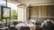 Der Speisesaal im Restaurant in St. Vigil des Excelsior Dolomites Life Resort ist stilvoll gedeckt.