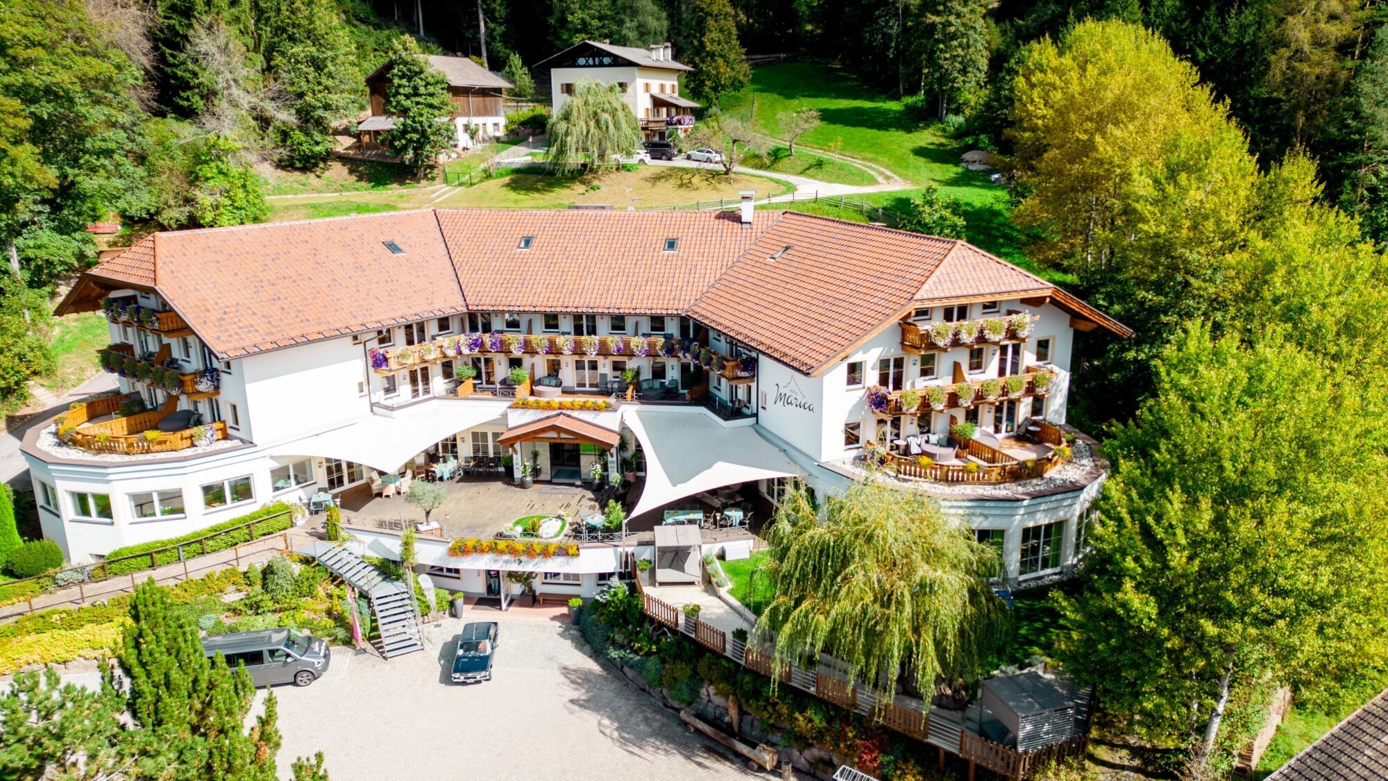 Das ist das Wanderhotel Marica