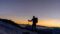 Skitouren geher im Hintergrund Sonnenaufgang©Karlheinz Röggla