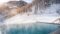 Im Infinity-Pool, umgeben von Schnee und hohen Bergen, relaxen - das ist das Wanderhotel Tonzhaus in Südtirol.© Patrick Schwienbacher