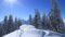 Panoramablick auf die verschneiten Berge im Tannheimer Tal vom Wanderhotel Lumberger Hof – unvergessliche Wintererlebnisse für Skifahrer und Naturliebhaber.© Hotel Lumberger Hof