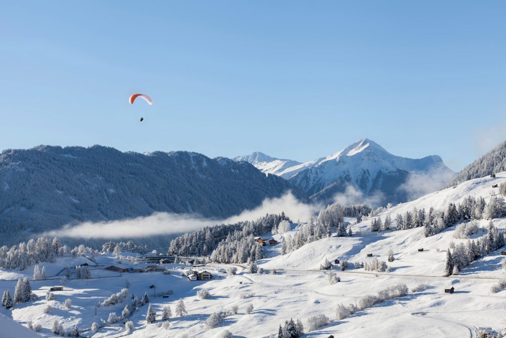 Verwöhnhotel Chesa Monte Winterlandschaft