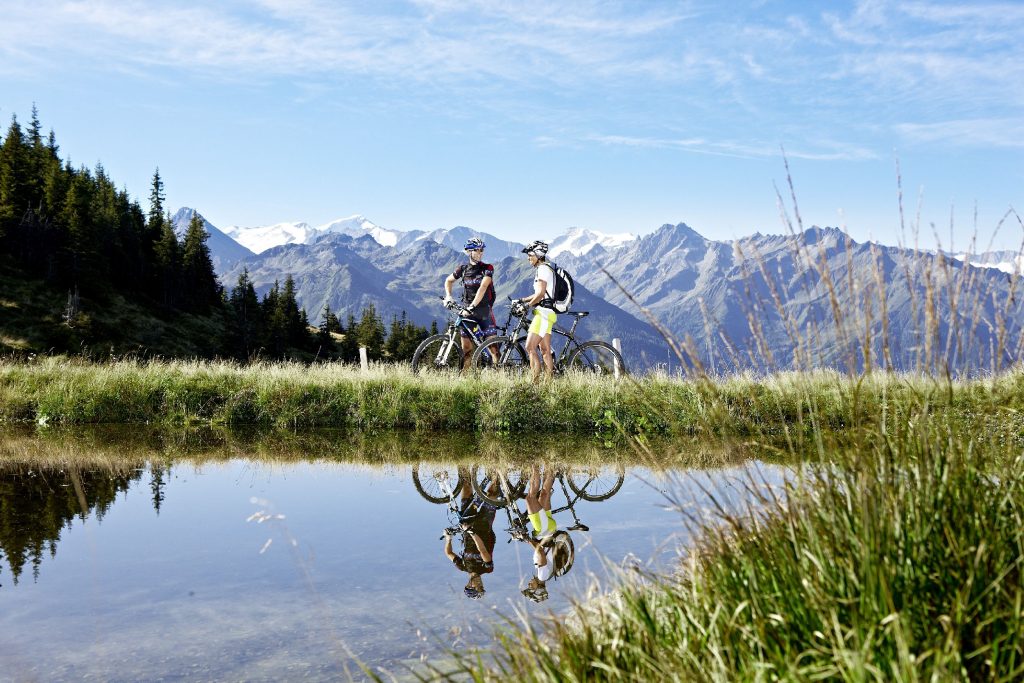Bike und Hike in der Nähe des Wanderhotels Kirchner in der Nähe des Wildkogels im Salzburger Land.