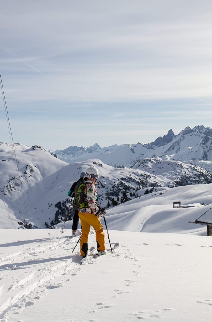 Skifahren am Arlberg