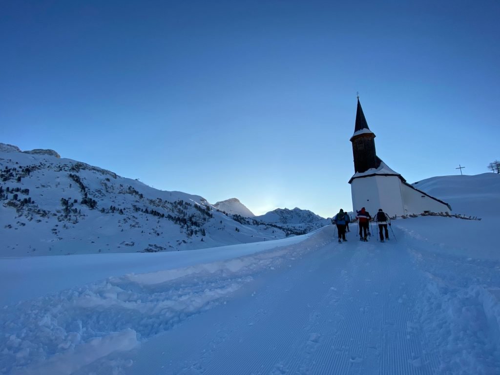 Jägeralpe Fackelwanderung Schneeschuhwanderung Winter