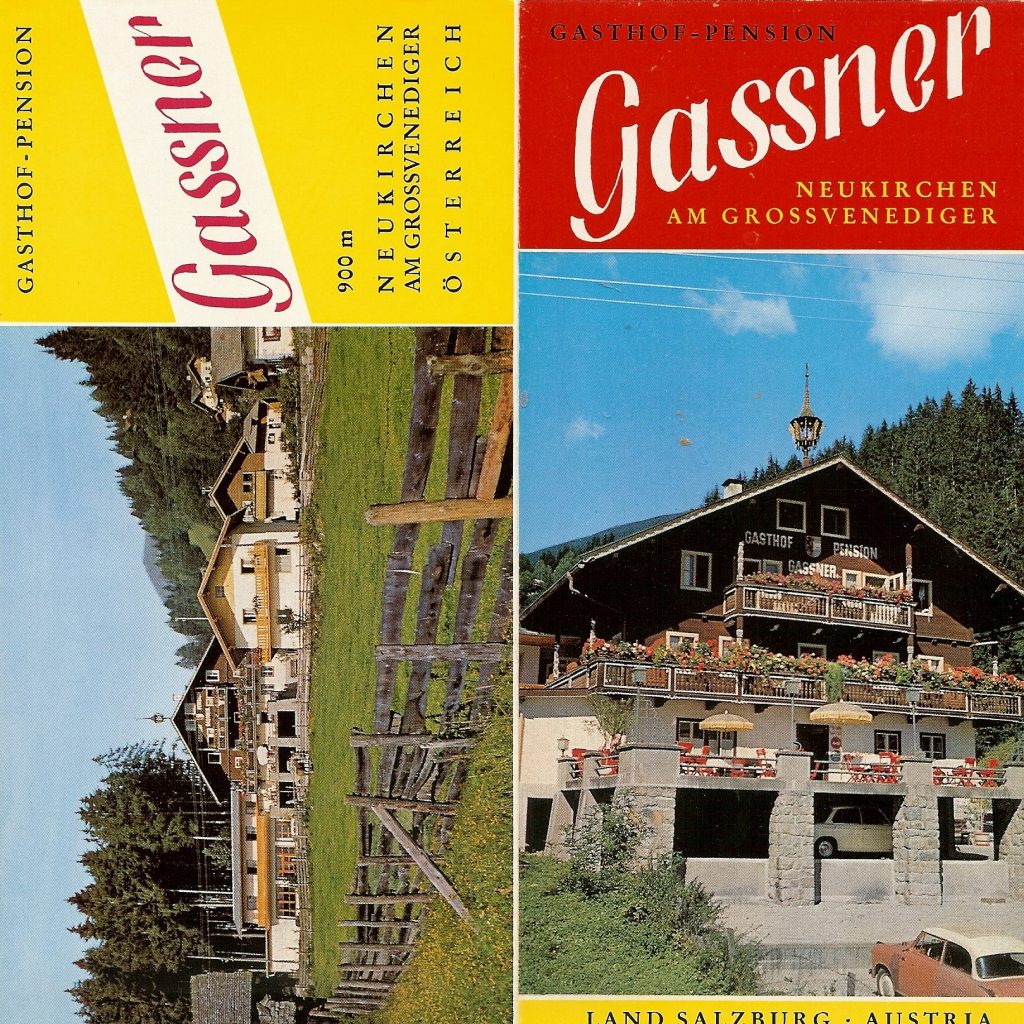 Wanderhotel Gassner alte Postkarte