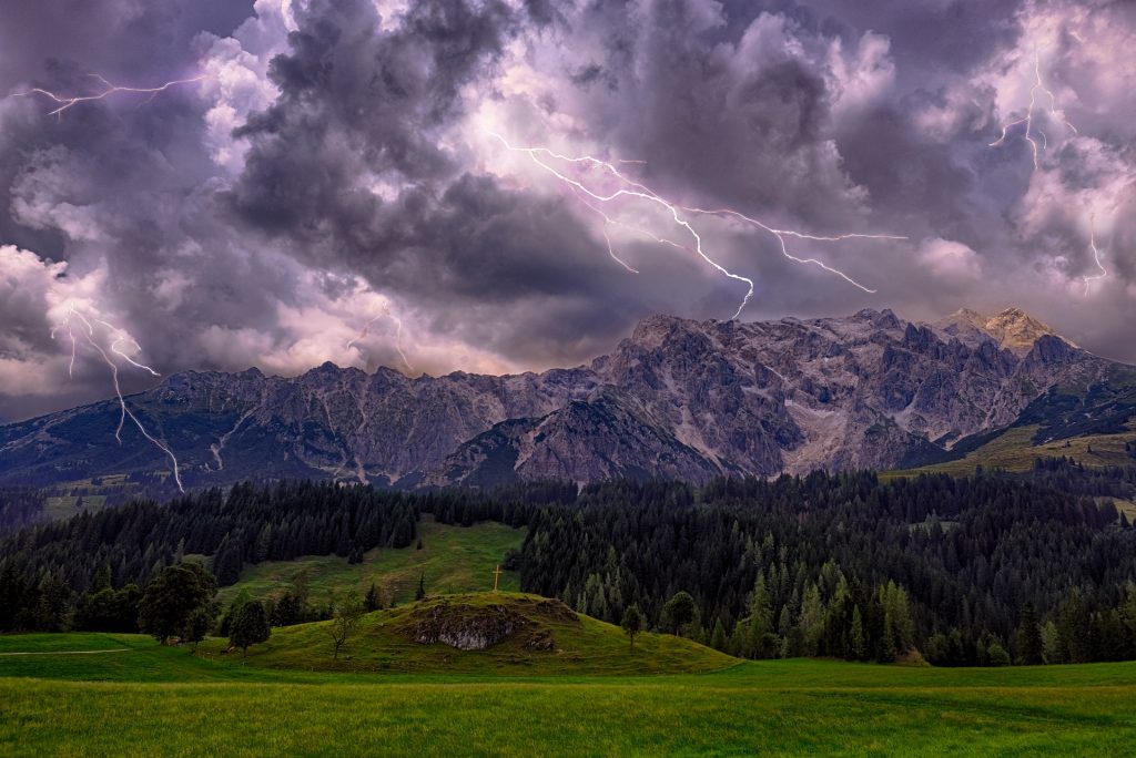 Gewitter in den Bergen