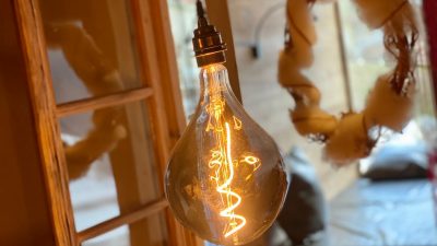 Besondere Lampe im Waltershof