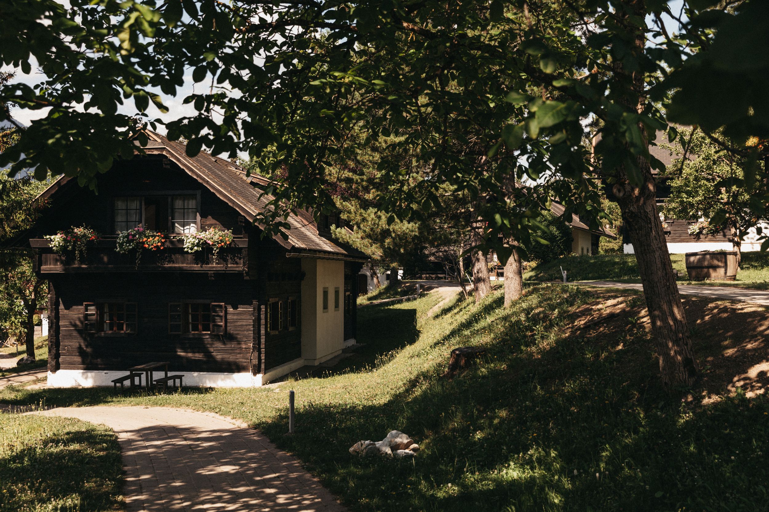 Bauernhaus im Dorf Schönleitn