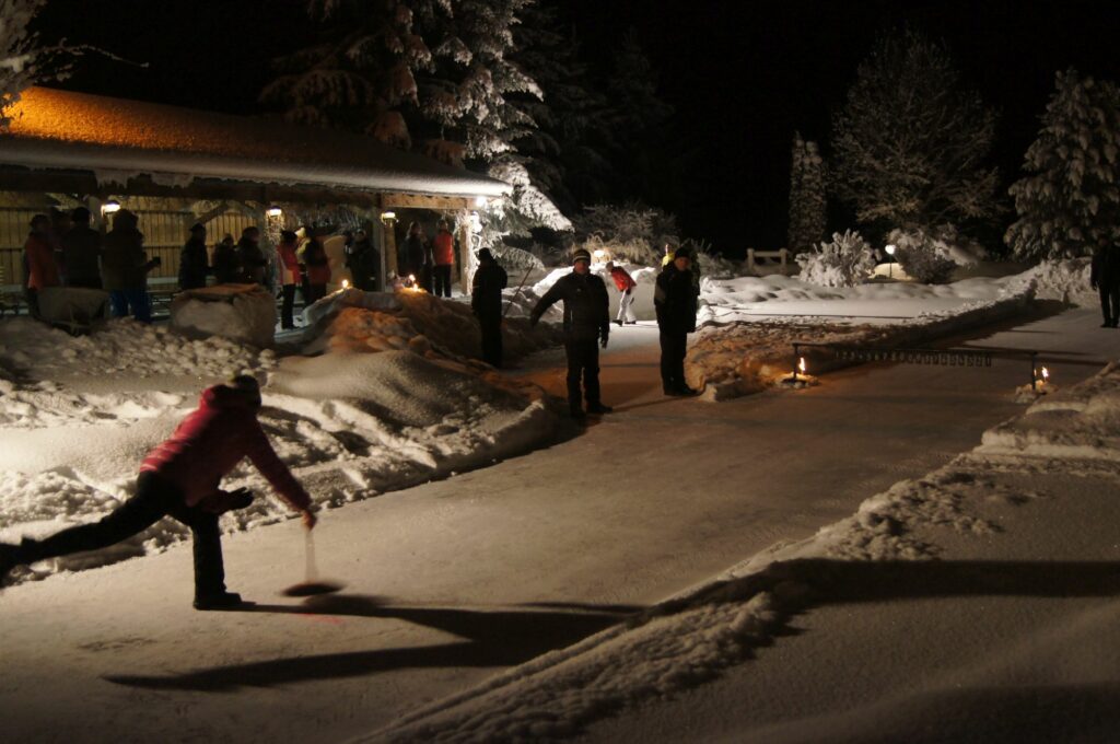 Eisstockschießen im Wanderhotel Kirchner