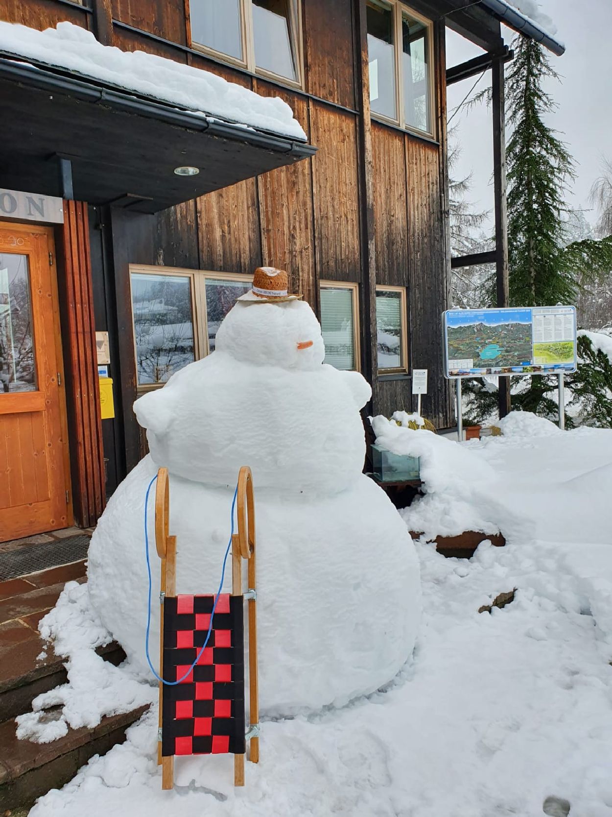 Dorf Schönleitn Schneemann