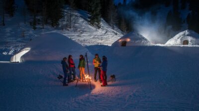Drumlerhof Übernachtung im Iglu