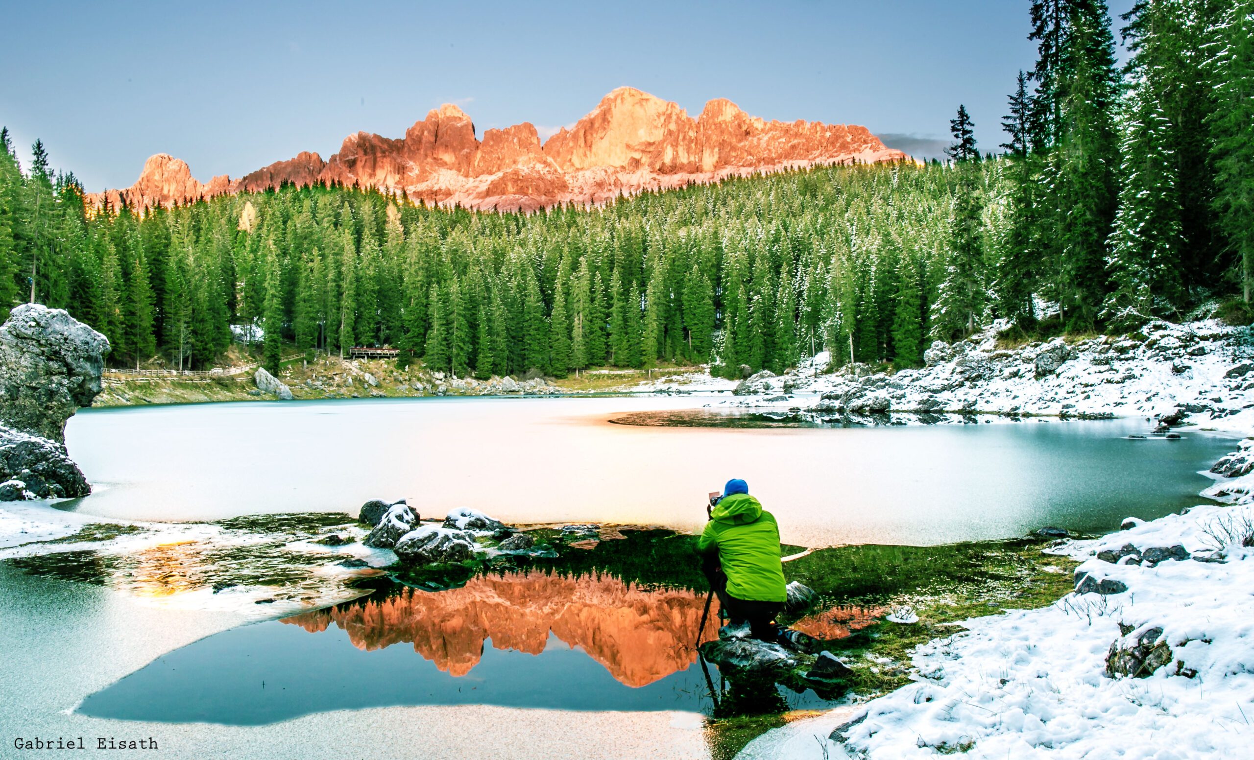 Hotel Marica - Karersee im Winter