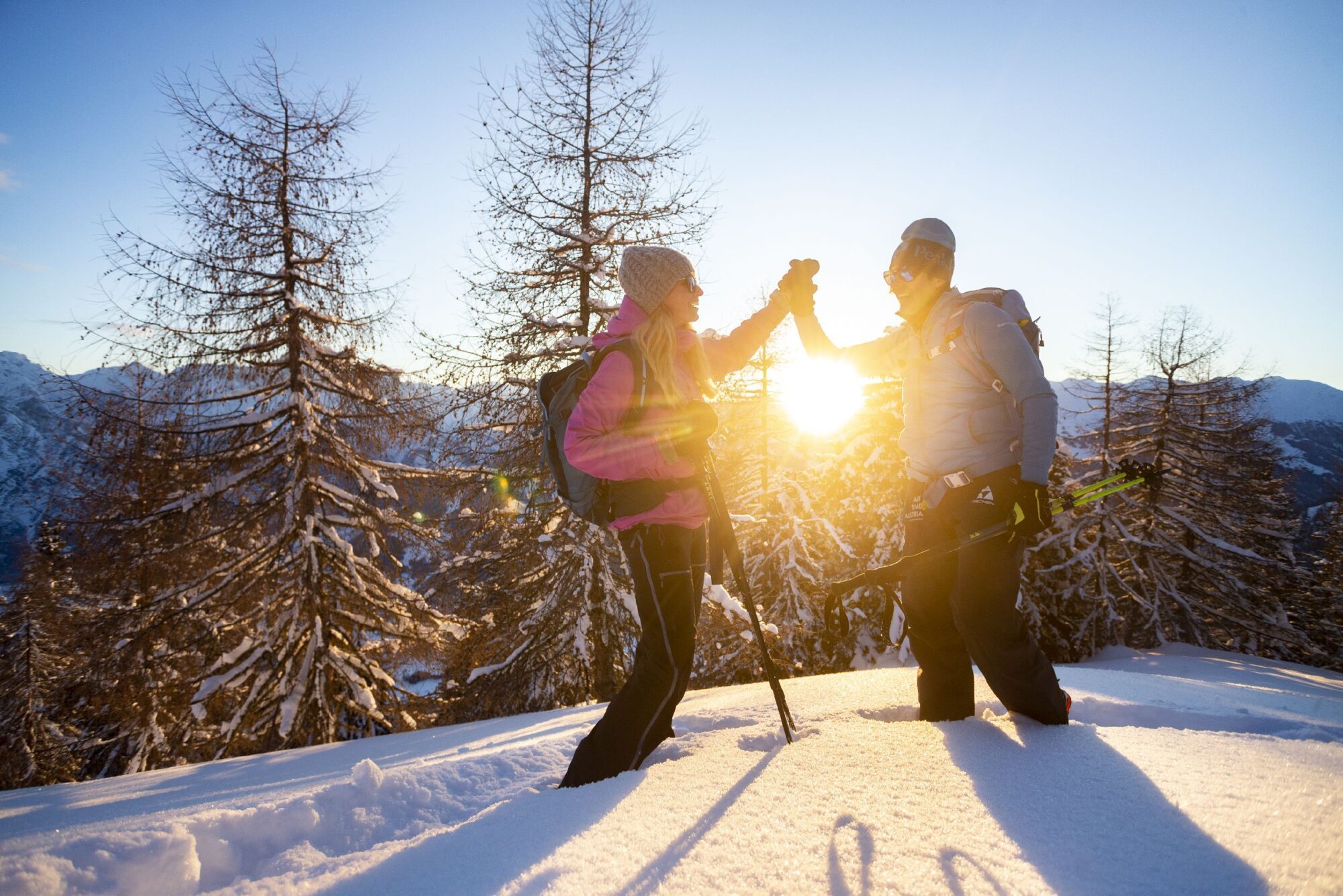 Optimale Kleidung beim Schneeschuhwandern