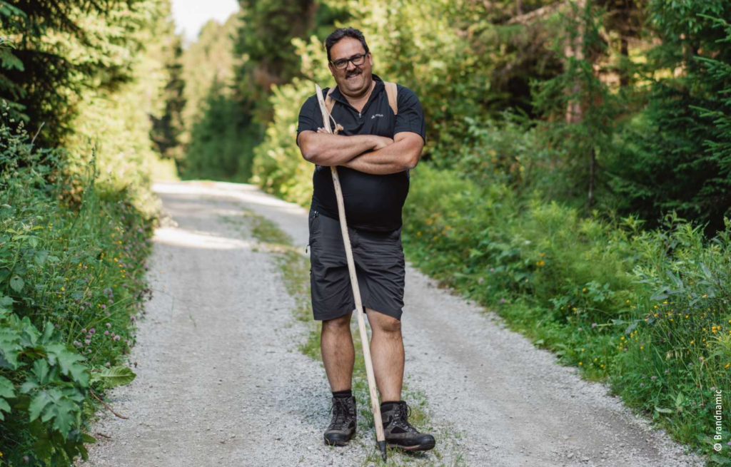Manni vom Erlebnisort Gassenhof als Wanderführer