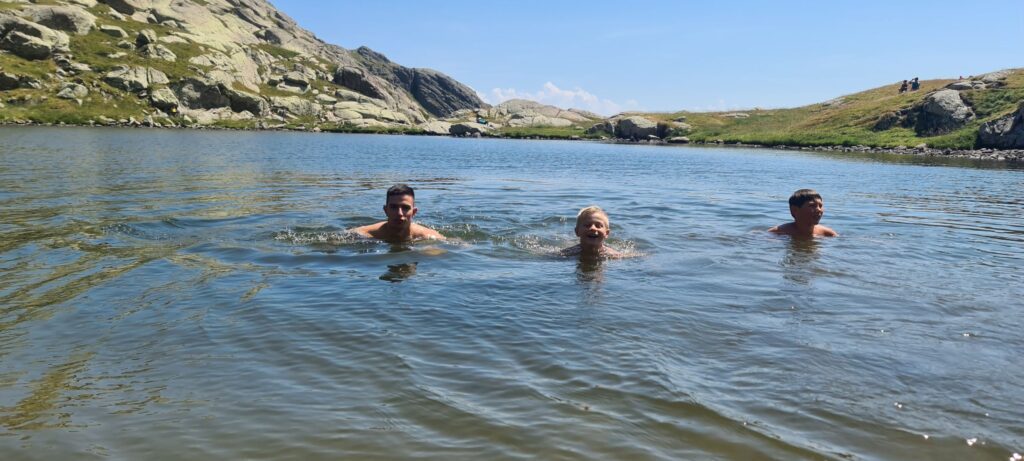 Baden im Bergsee
