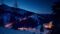 Laternenlichter entlang des Katschberger Adventsweges in der Abenddämmerung(c)Gerald Ramsbacher-Tourismusregion Katschberg-Rennweg