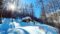 Winterliche Landschaft mit einer kleinen Hütte und einem Skitourengeher(c)SteffnerWallner (
