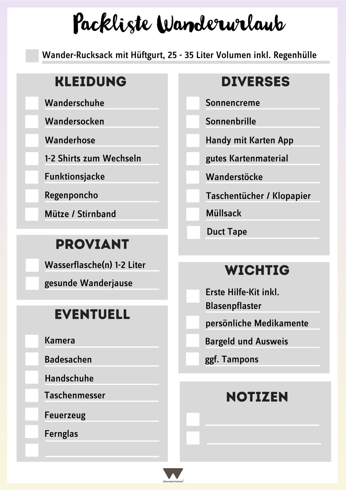10 tage urlaub was einpacken Clearance